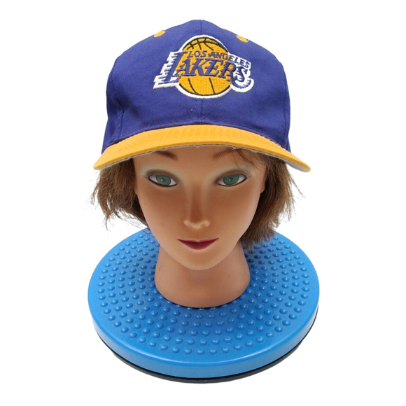 Los Angeles Lakers Logo 7 vintage SnapBack Euc 90s Showtime Sport Specialities - Picture 1 of 6